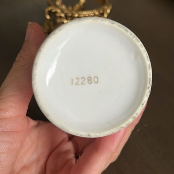 Vintage Stylebuilt Gold 2pc Tumbler And Soap Dish Set Gold Leaves Pattern - Picture 5 of 7